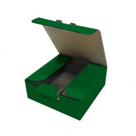 Коробка самосборная зеленая 9х9х3 см (0,5 кг)-2