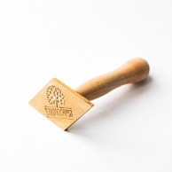 Штамп для сургуча ромб 40х40 мм (полированный)-1